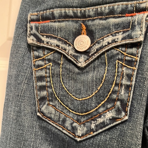 True Religion medium wash bootcut jeans size 25 - Picture 3 of 4